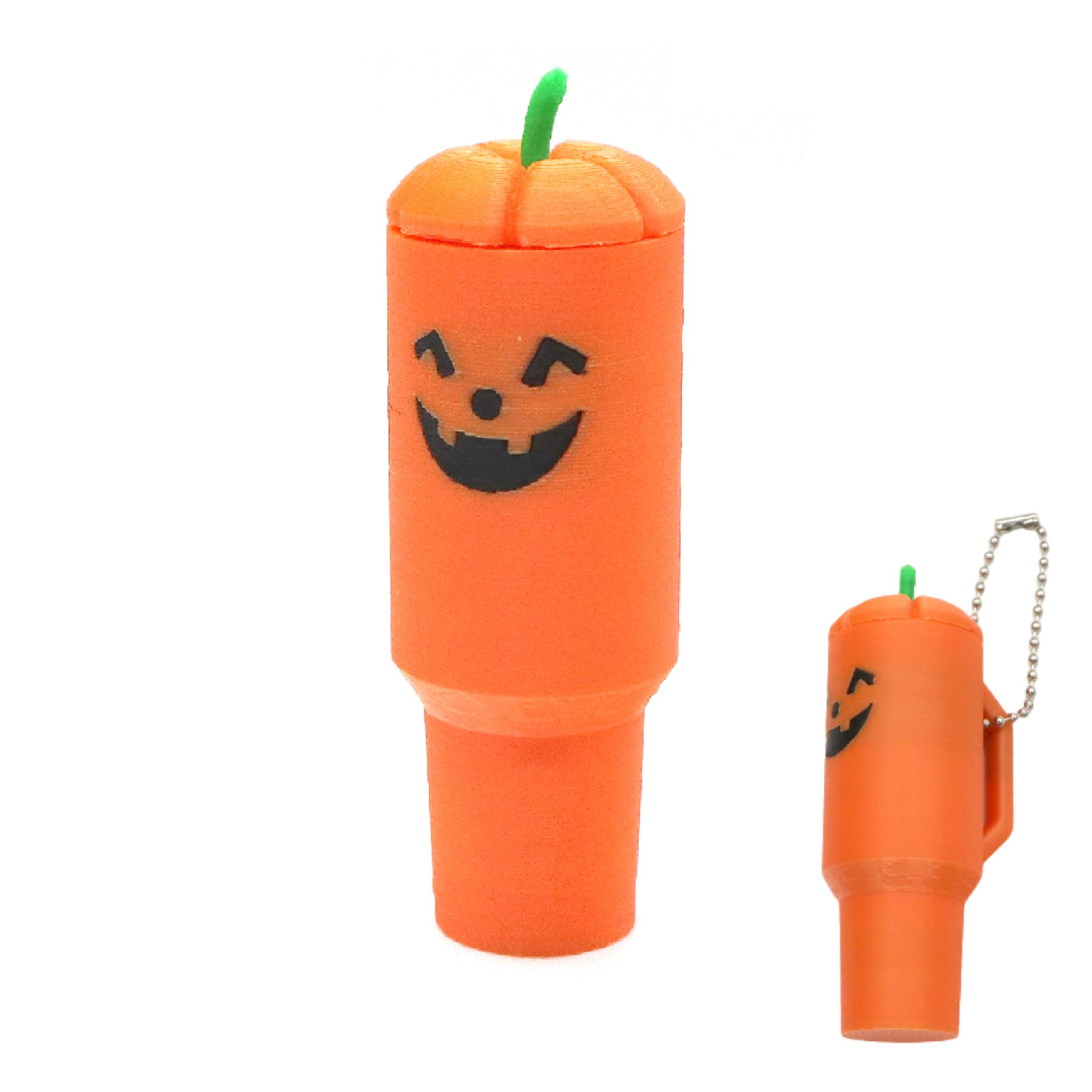 🎁✨ Lipstick Anti-Loss Keychain—Perfect Gift for Holidays & Special Occasions! (Halloween Pumpkin & Christmas Reindeer)