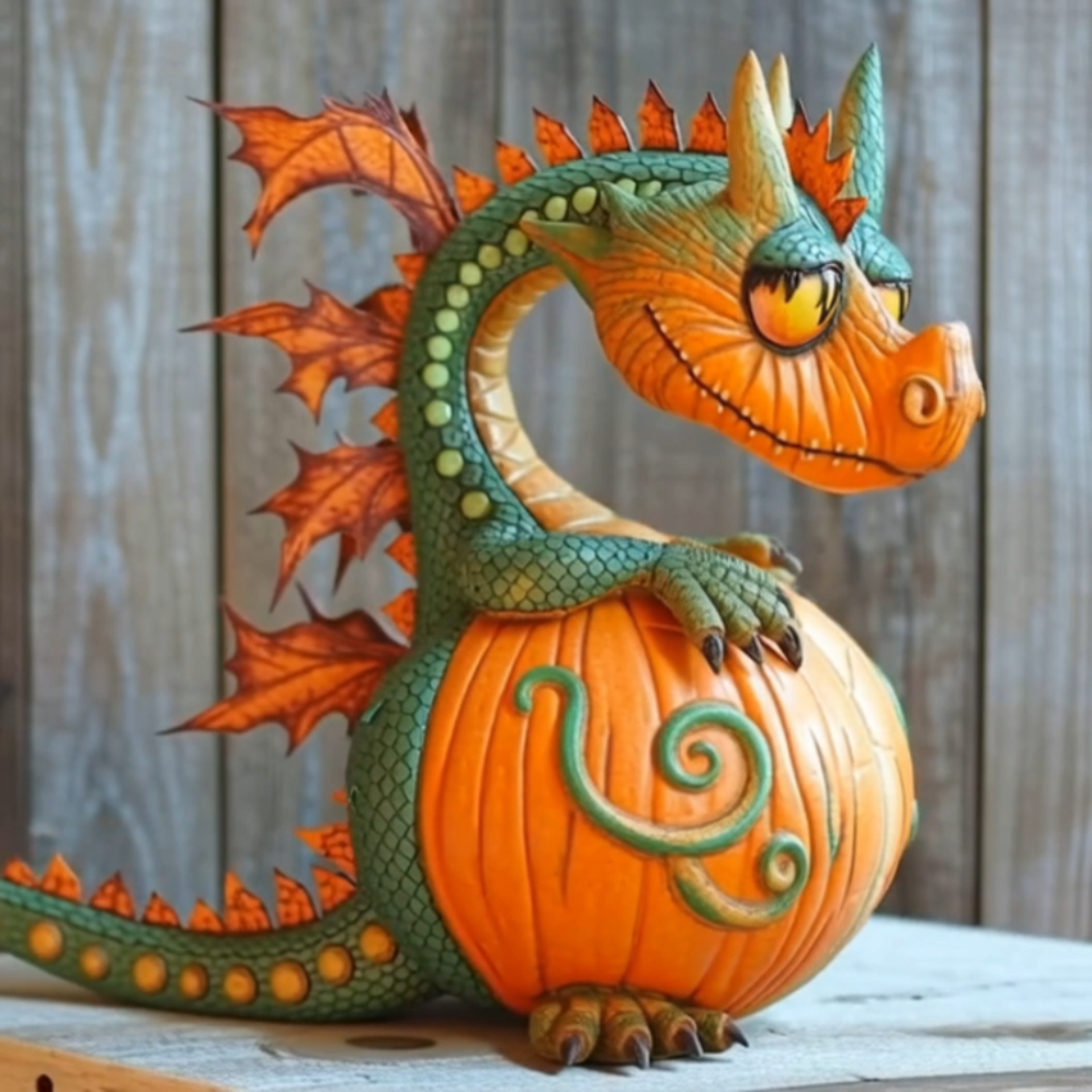 🎁🐉 Pumpkin Dragon – Magical Gift Guardian for Holidays & Special Occasions!