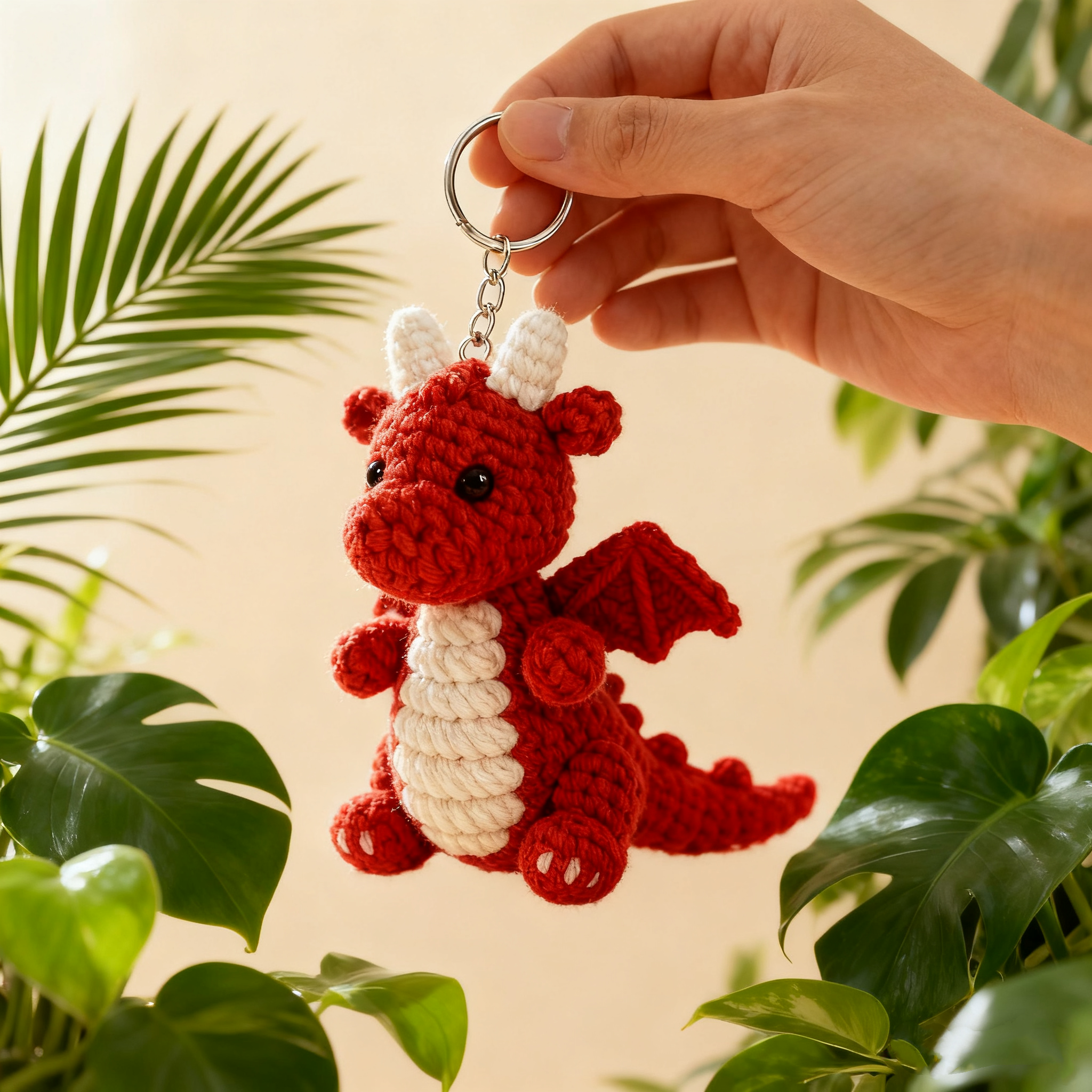 🔥Adorable Flame Dragon Keychain – Perfect Gift for Holidays & Special Occasions! 🎁