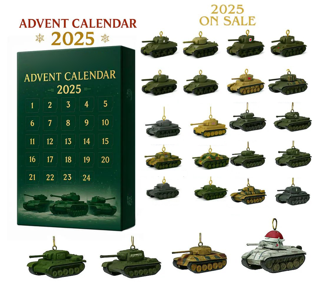 🎁 WWII Tank Advent Calendar – Perfect Holiday & Special Occasion Gift 🎄
