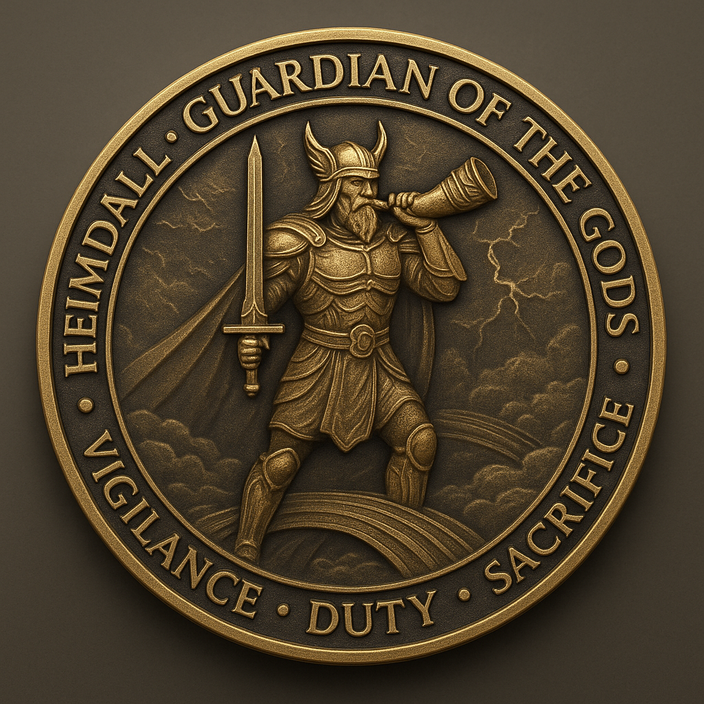 ⚔️ Heimdall Challenge Coin – The Perfect Guardian’s Gift for Holidays & Special Occasions 🎁