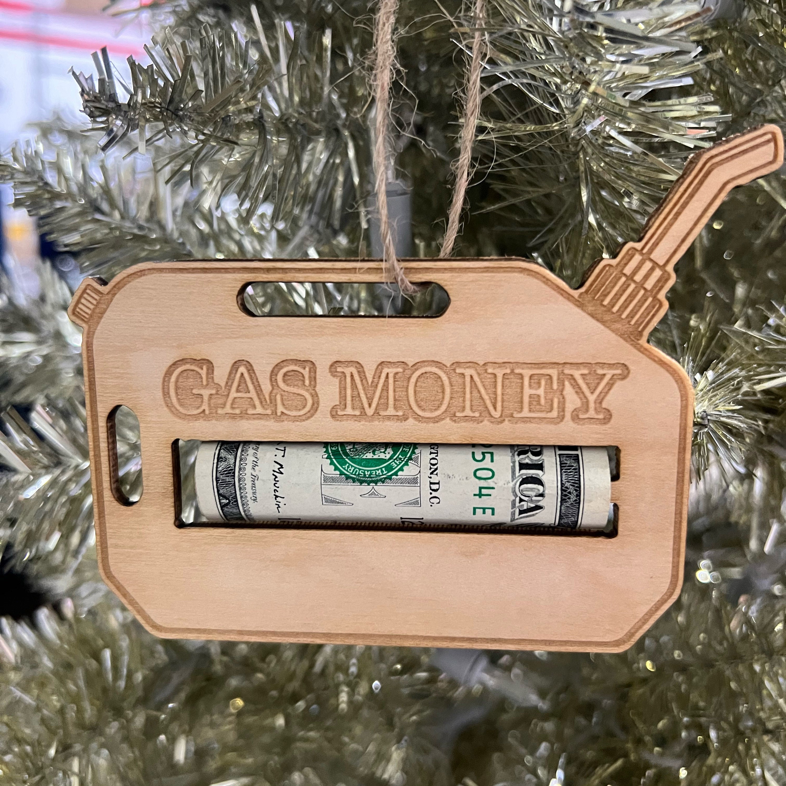 🎄Gas Money Christmas Ornament - Festive Holiday Gift Idea💰
