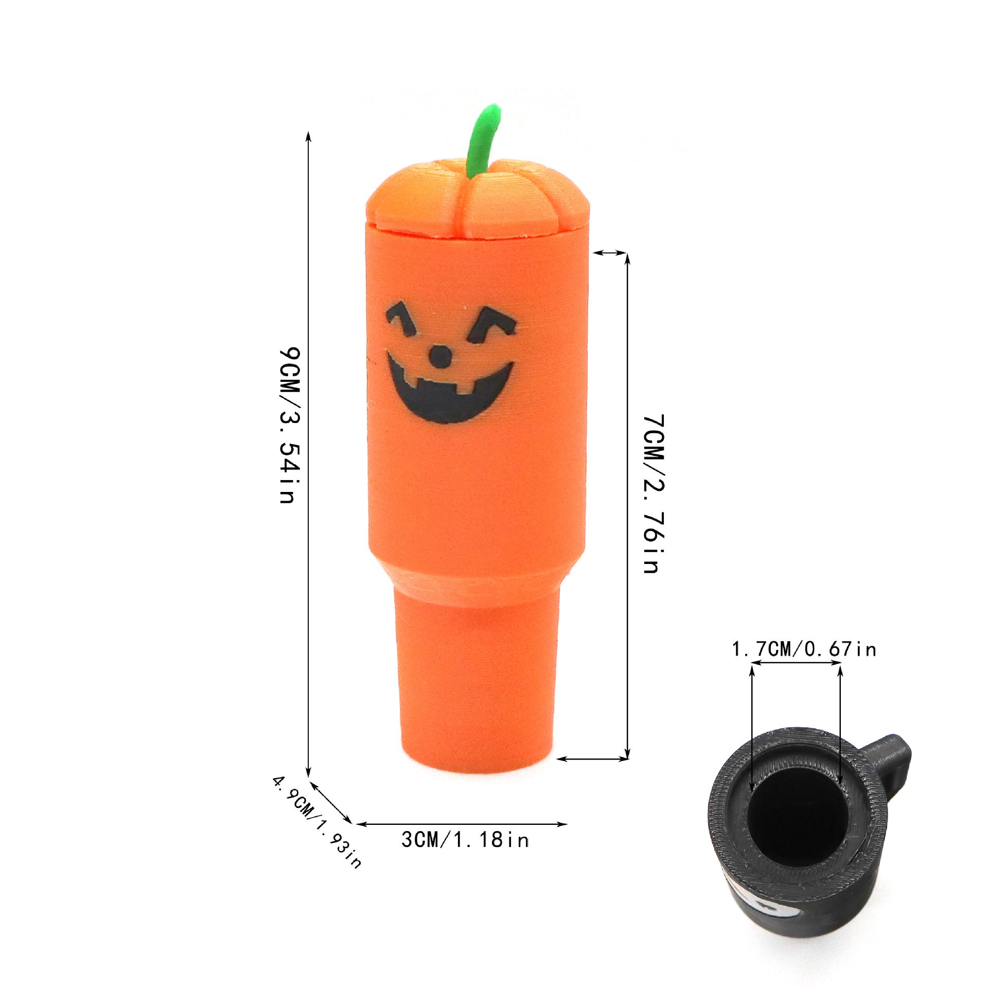 🎁✨ Lipstick Anti-Loss Keychain—Perfect Gift for Holidays & Special Occasions! (Halloween Pumpkin & Christmas Reindeer)
