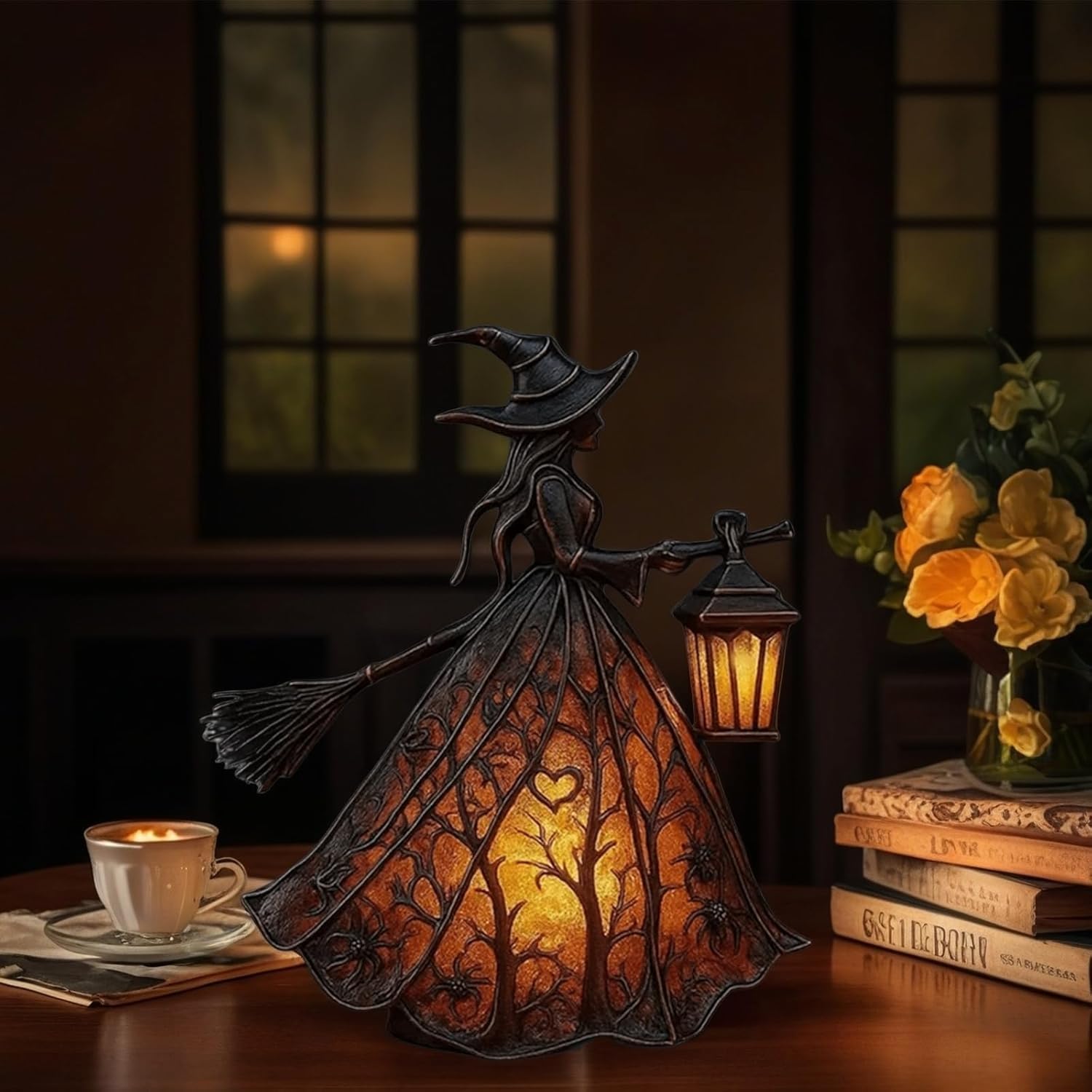🎃✨ Halloween Witch Lamp - Perfect Gift for Holidays & Special Occasions!