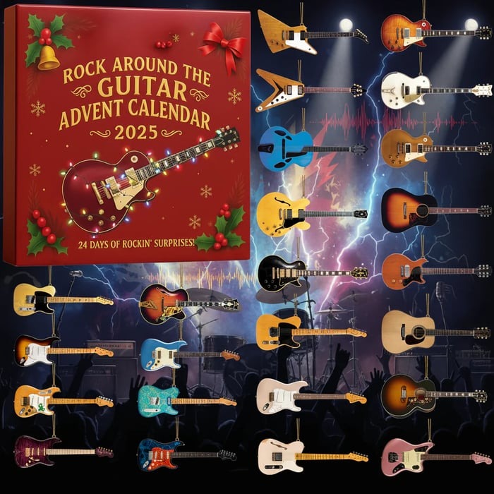 2025 Rock Around the Guitar Advent Calendar 🎁🎸 – Perfect Holiday Gift & Festive Surprise!
