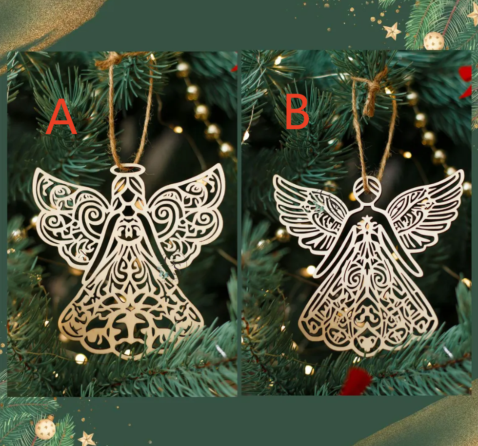 🎁👼 Wooden Angel Ornament – Perfect Holiday & Special Occasion Gift