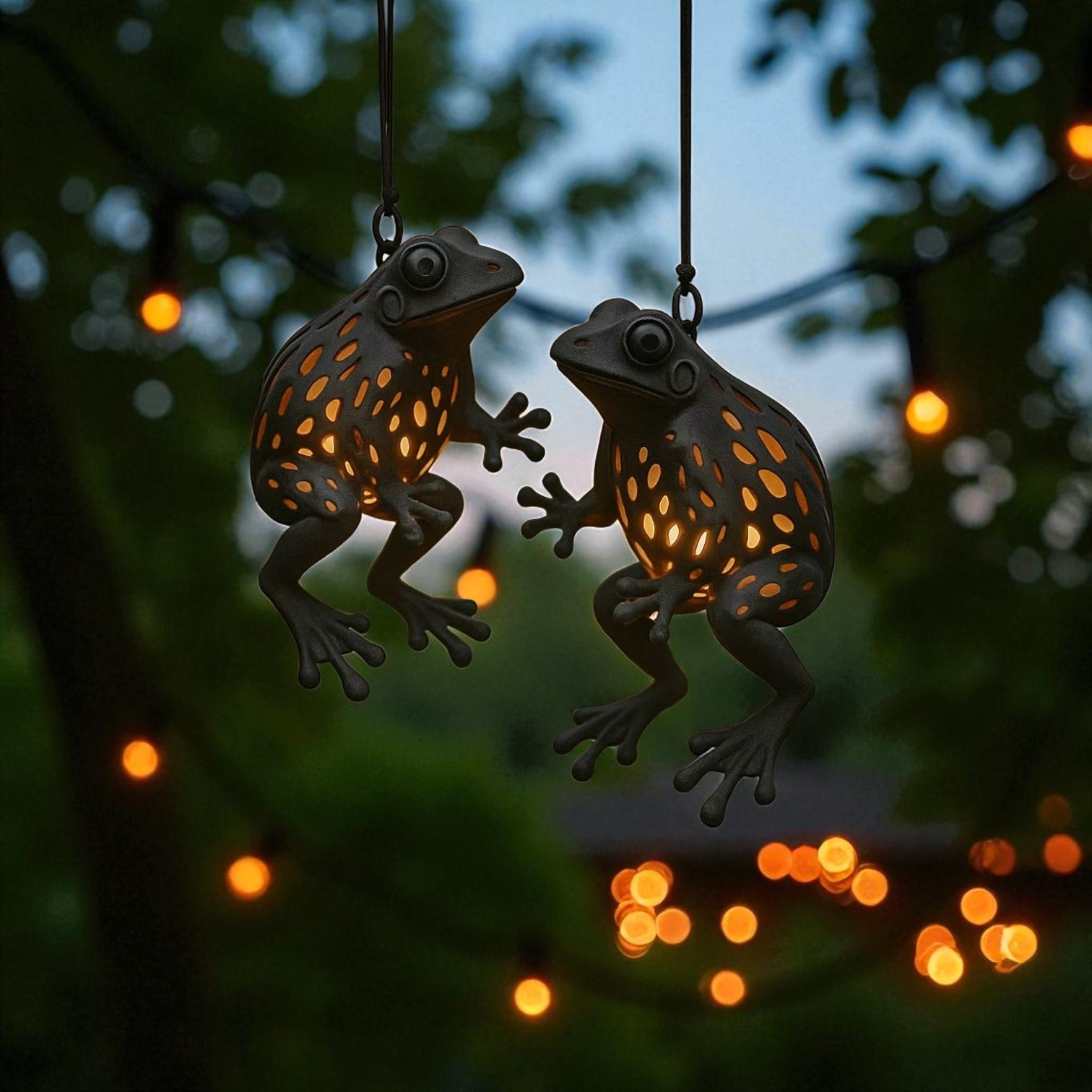 🎁 Perfect Holiday Gift – Charming Frog Hanging Lantern for Christmas & Special Occasions 🐸✨