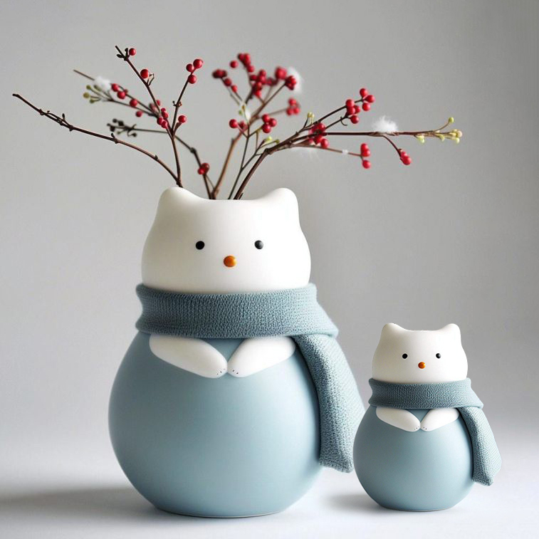 🎁 Adorable Cat Vase – Perfect Gift for Holidays & Special Occasions ❤️
