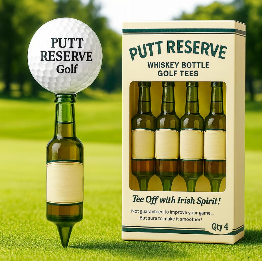Whiskey Bottle Golf Tee 🎁⛳ – Perfect Gift for Holidays & Special Occasions
