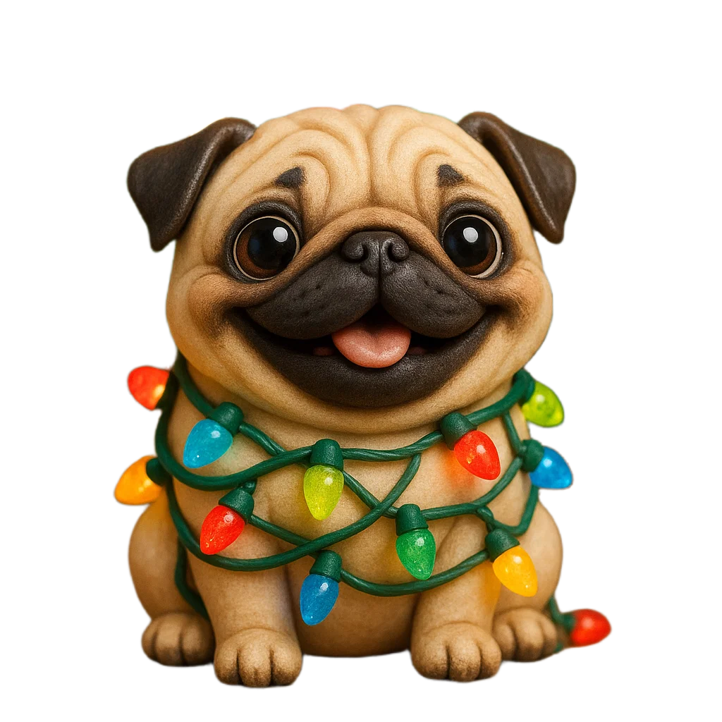🎁 Perfect Holiday Gift! Fun Pug Advent Calendar 2025 🎄