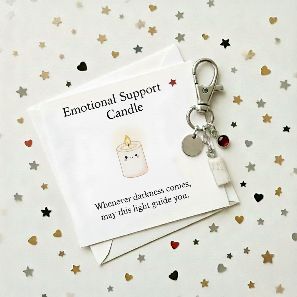 💖 Emotional Support Keychain - Thoughtful Gift for Holidays & Special Occasions 🎁