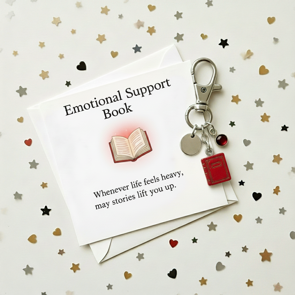 💖 Emotional Support Keychain - Thoughtful Gift for Holidays & Special Occasions 🎁