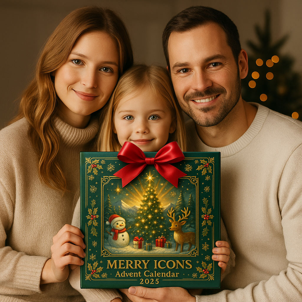 🎄✨ Merry Icons Advent Calendar 2025 - Perfect Holiday Gift for Christmas & Special Occasions