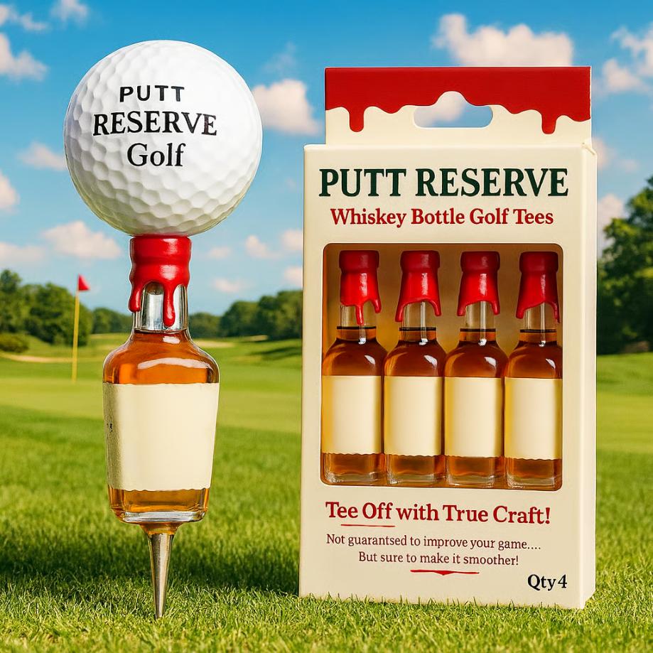 Whiskey Bottle Golf Tee 🎁⛳ – Perfect Gift for Holidays & Special Occasions