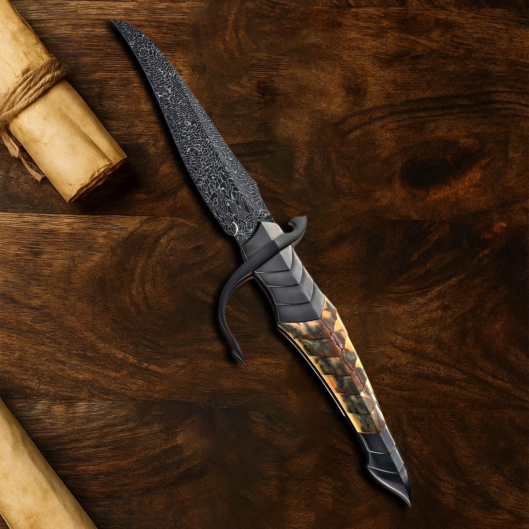✨ Handcrafted Dragon Scale Knife – Perfect Gift for Holidays & Special Occasions 🎁