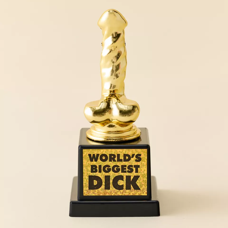 🏆 World’s Biggest Dick Trophy – Hilarious Gag Gift for Birthdays & Holidays 🎁