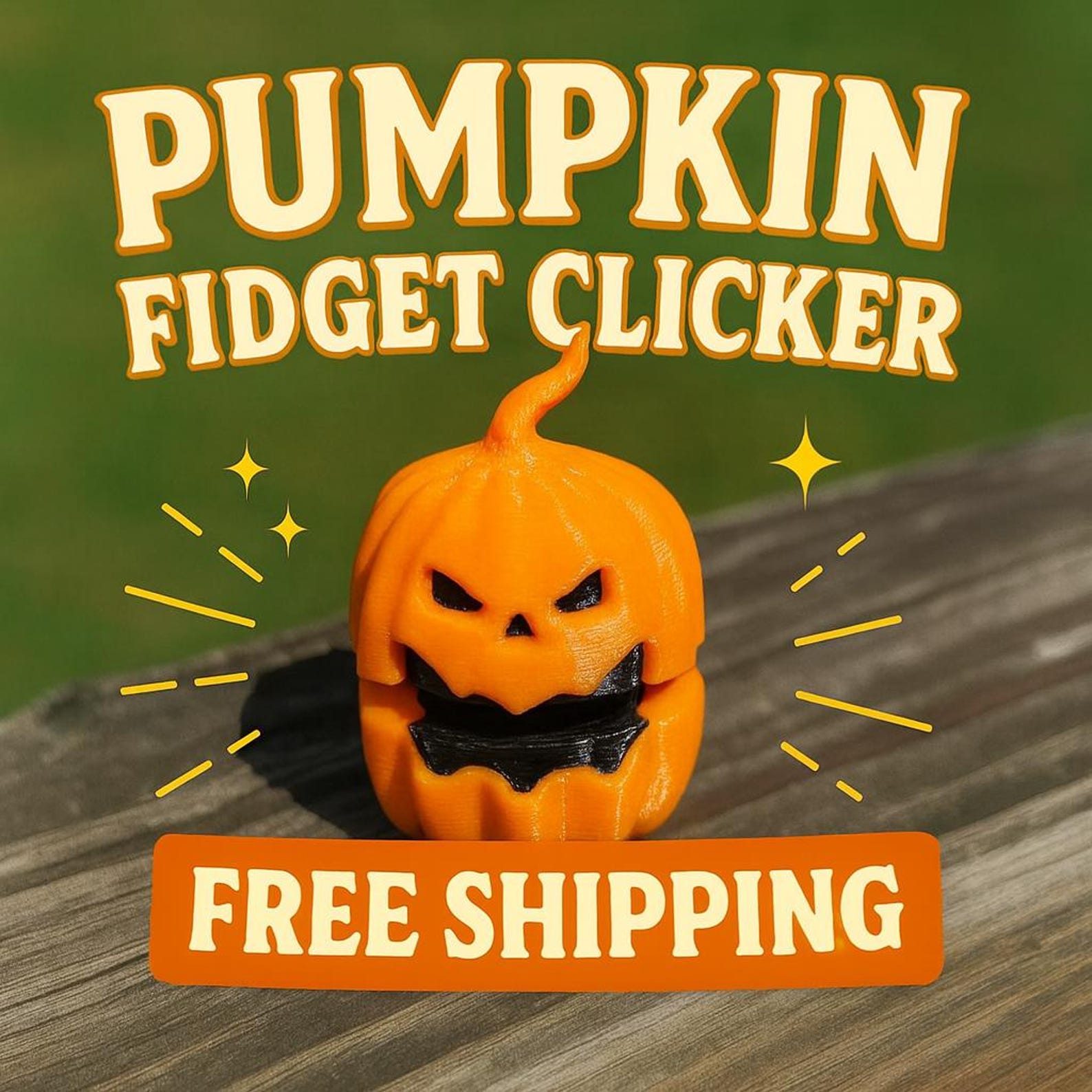 🎁🎃 Pumpkin Fidget Clicker - Perfect Gift for Holidays & Special Occasions!