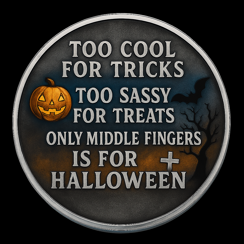 👻✨ Sassy Ghost Halloween Commemorative Coin – Perfect Holiday & Special Occasion Gift!