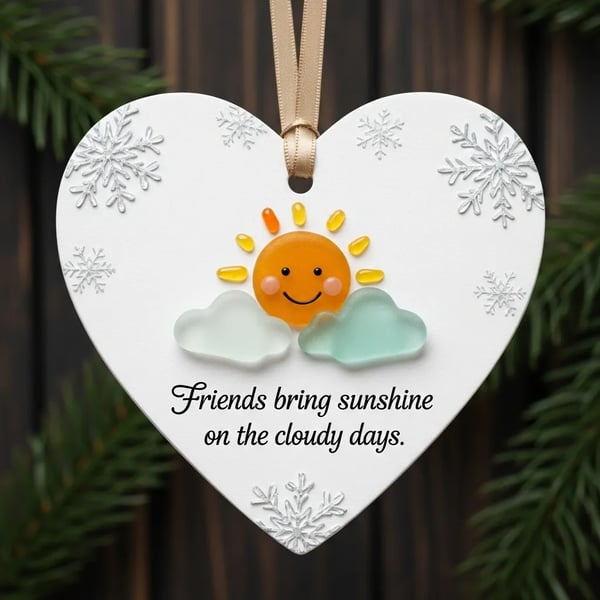 💙🌊Heartfelt Friendship Ornaments—Perfect Gift for Holidays & Special Occasions