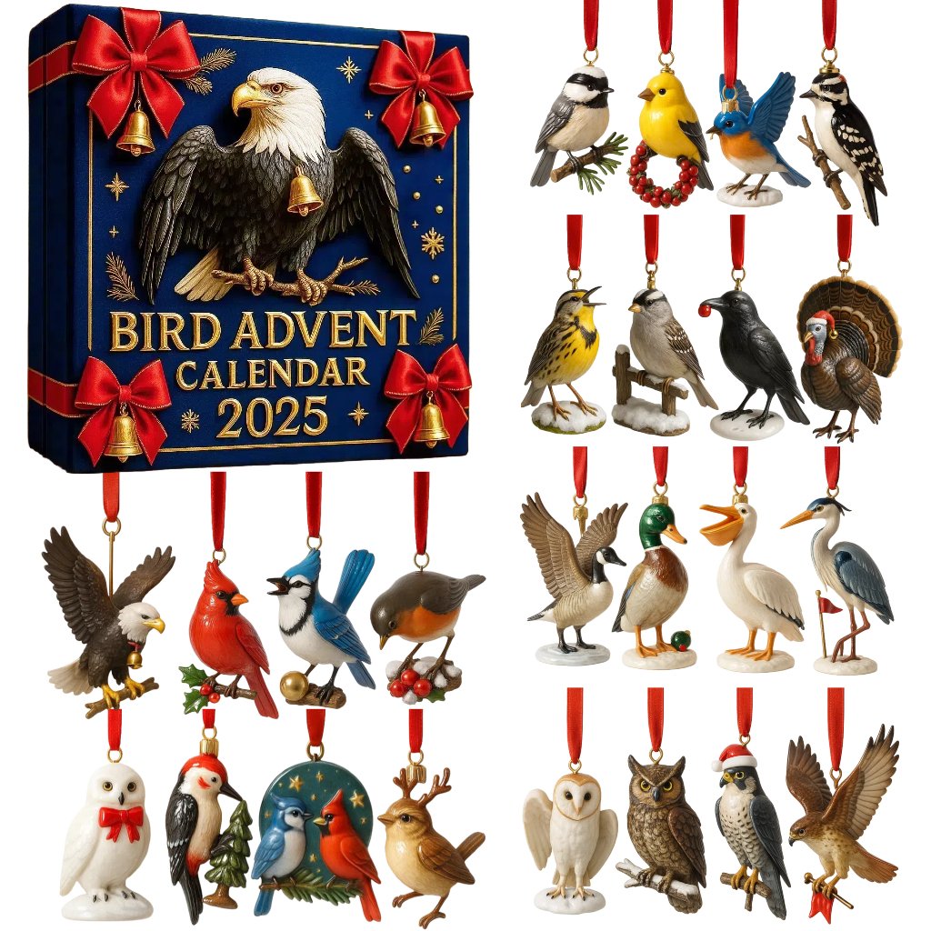 🎄2025 Bird Advent Calendar – Perfect Holiday Gift for Christmas & Special Occasions 🎁