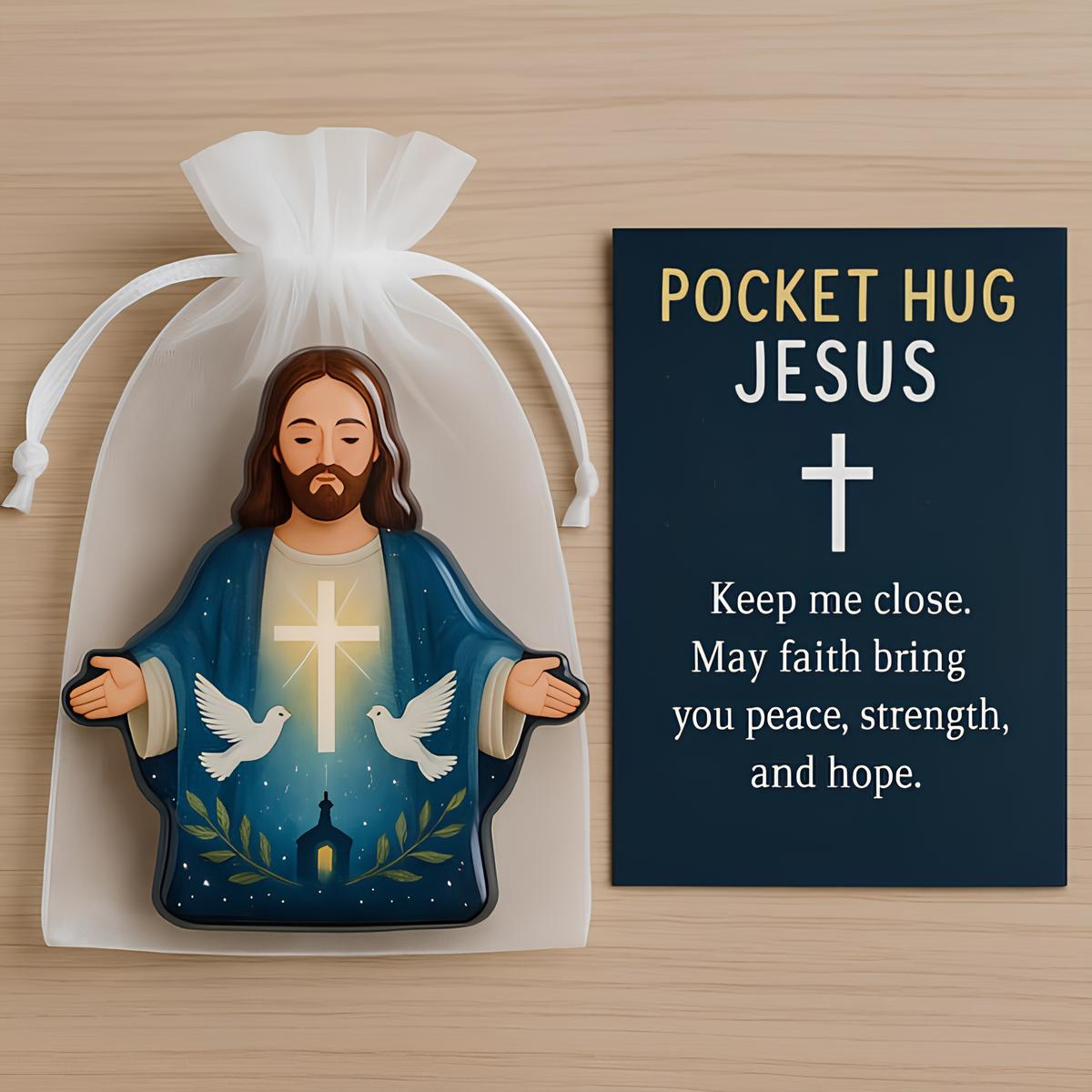 🎁✝️ Pocket Hug Jesus Gift – Perfect Holiday & Special Occasion Present!