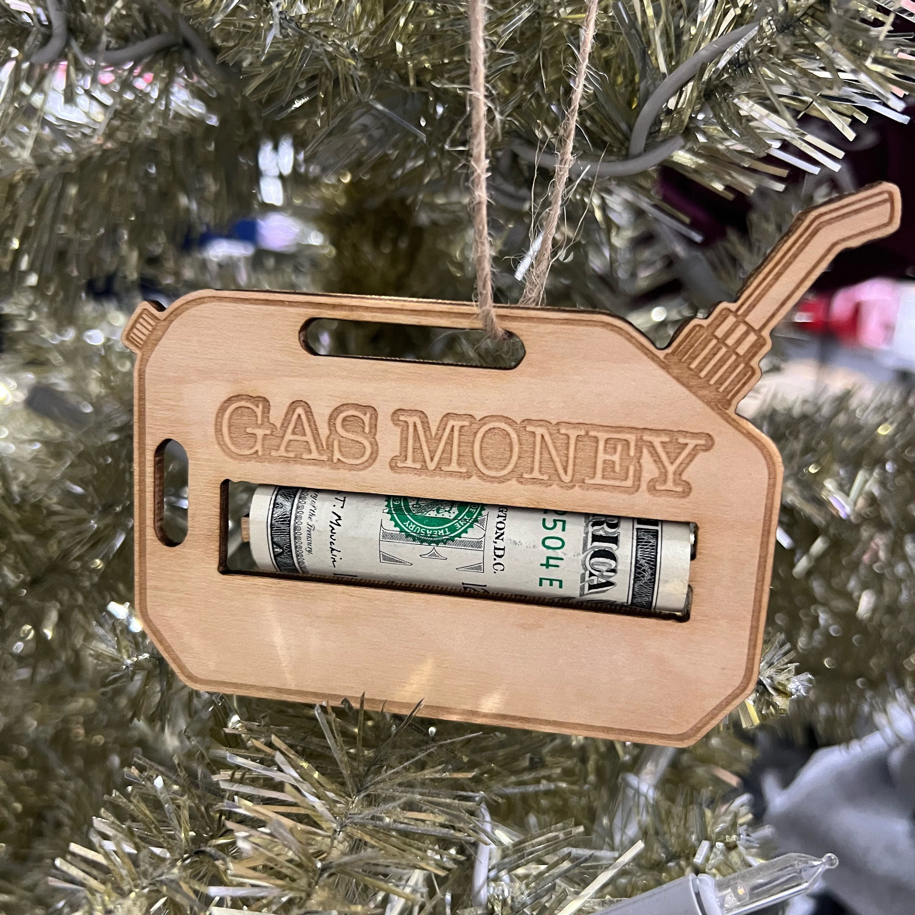 🎄Gas Money Christmas Ornament - Festive Holiday Gift Idea💰