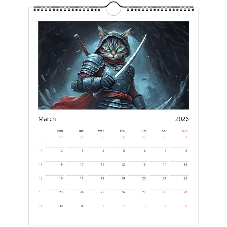 🎁 Dungeons & Cats Adventures Calendar – Purrfect Gift for Holidays & Special Occasions! 🐾