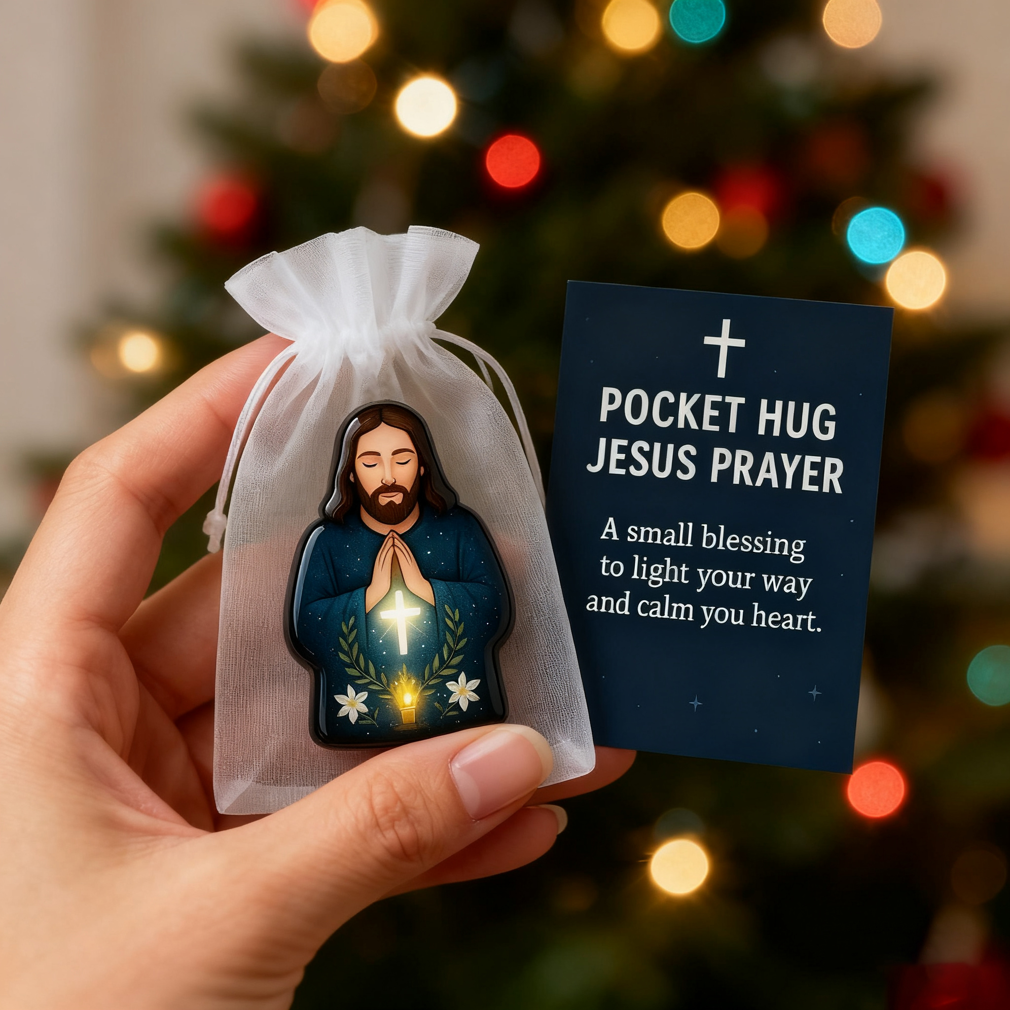 🎁✝️ Pocket Hug Jesus Gift – Perfect Holiday & Special Occasion Present!