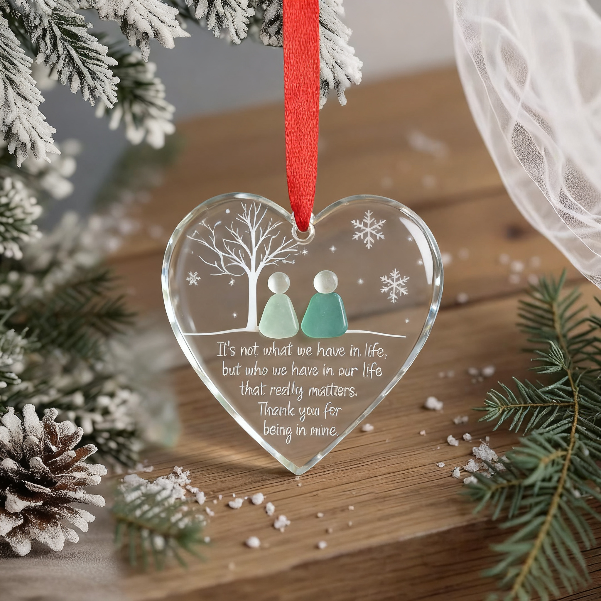 ✨Timeless Friendship Sea Glass Heart Keepsake - Perfect Holiday & Special Occasion Gift🎁