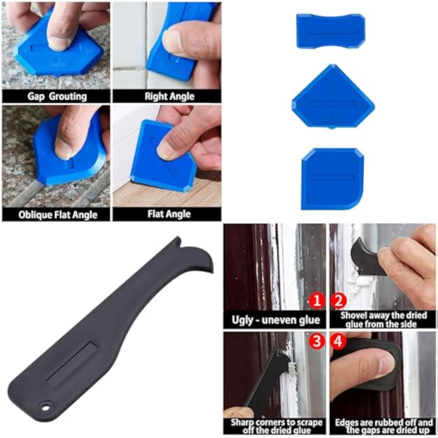 🎁 Perfect Gift! Caulking & Grout Removal Tools Set for Holidays & Special Occasions 🔧