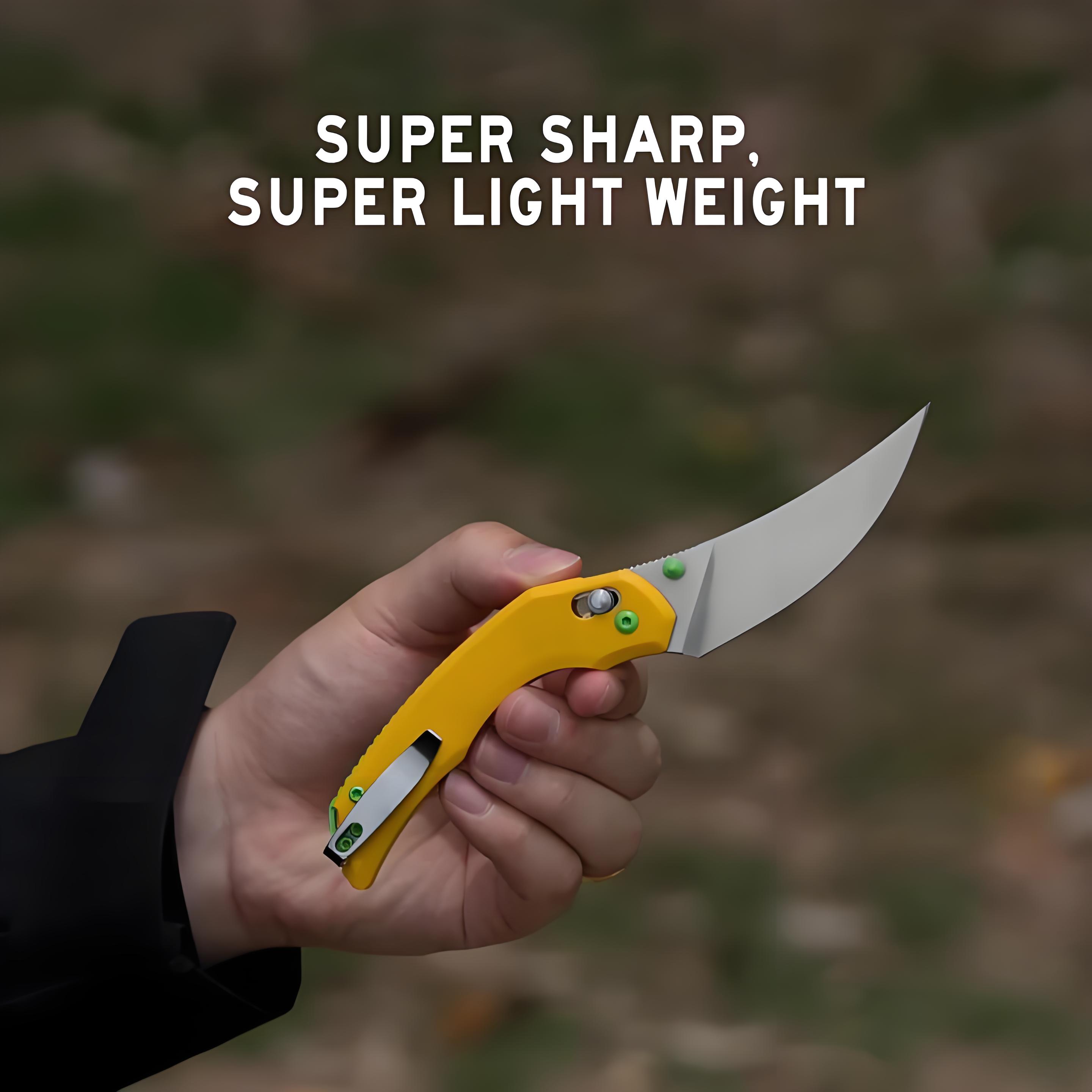 🎁 Premium EDC Pocket Knife with G10 Handle - Perfect Gift for Camping, Hiking & Special Occasions ⛺️