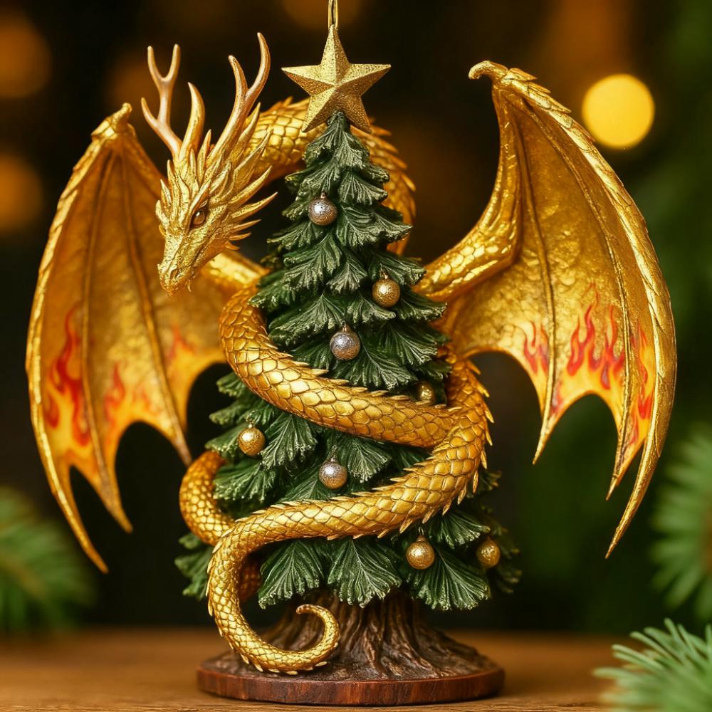 🐉Dragon & Christmas Tree Ornaments🎄 - Perfect Holiday Gift for Special Occasions! 💝
