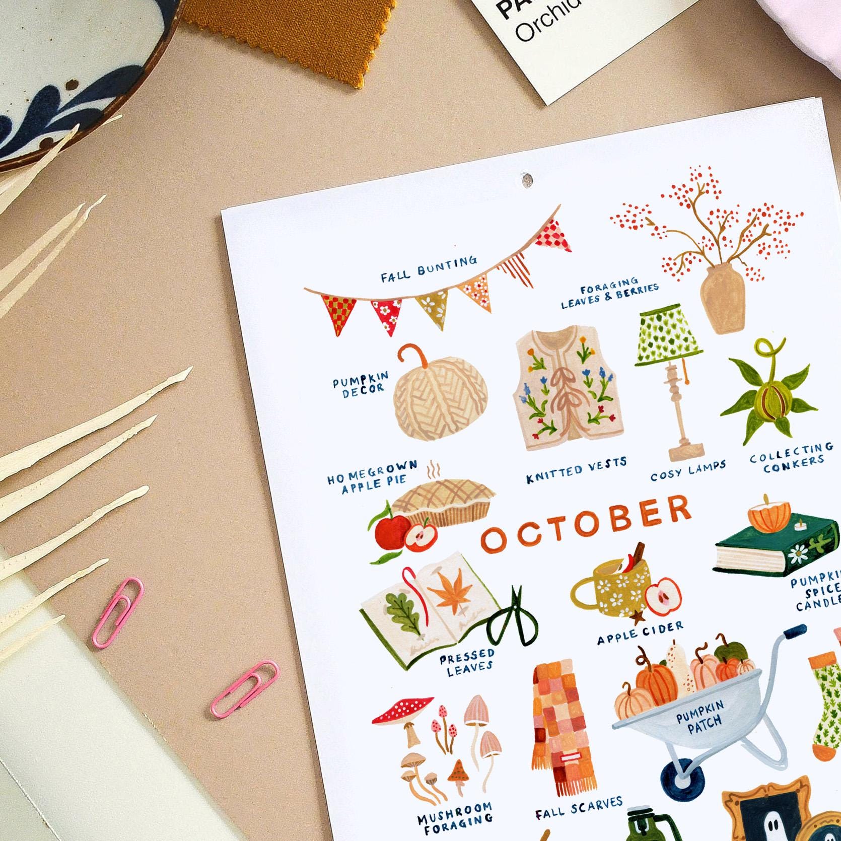 🎁 2026 Slow Living Wall Calendar – Perfect Gift for Holidays & Special Occasions 🌿