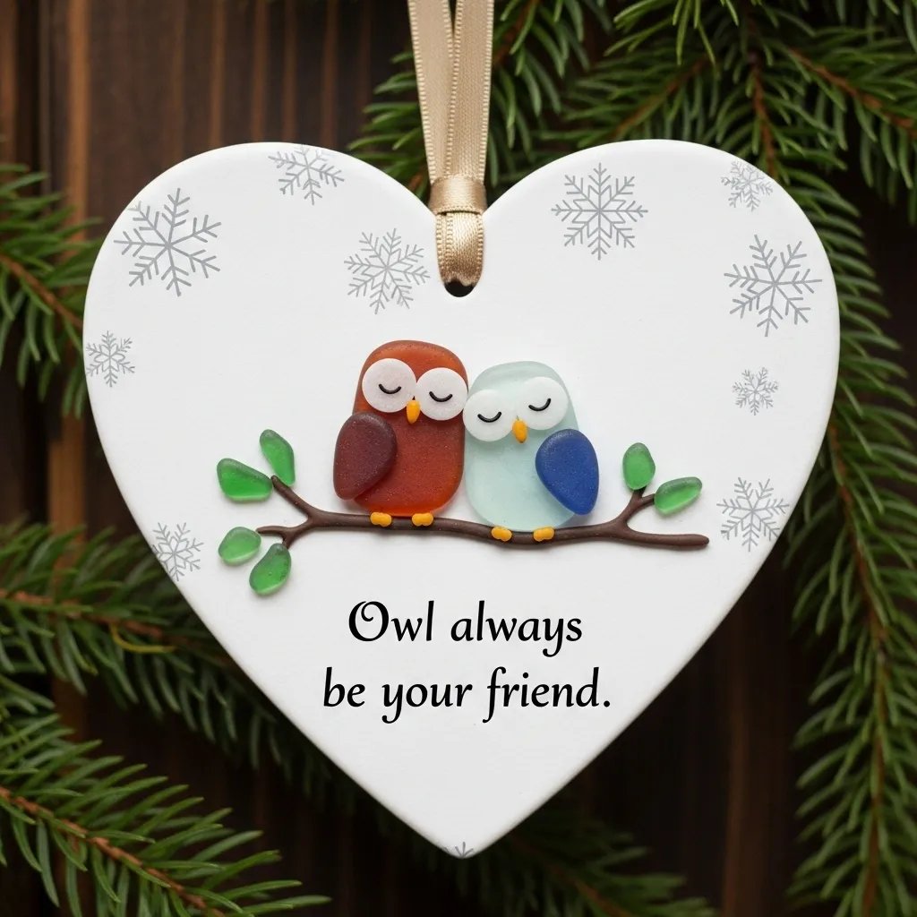💙🌊Heartfelt Friendship Ornaments—Perfect Gift for Holidays & Special Occasions