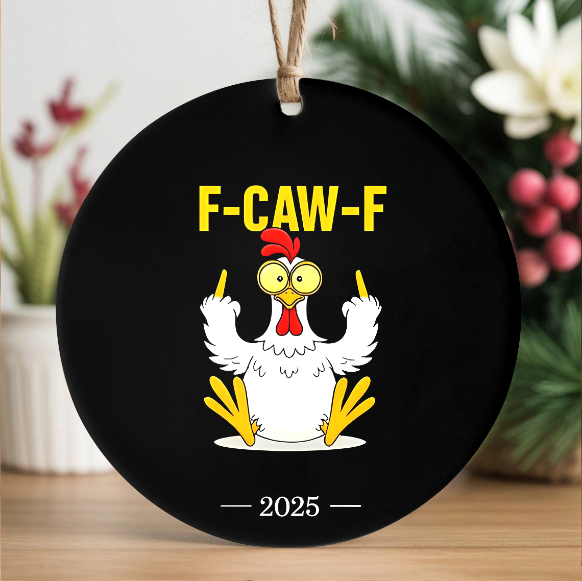 2025 Funny Chicken Ornament 🐔🎁 - Perfect Holiday & Special Occasion Gift!