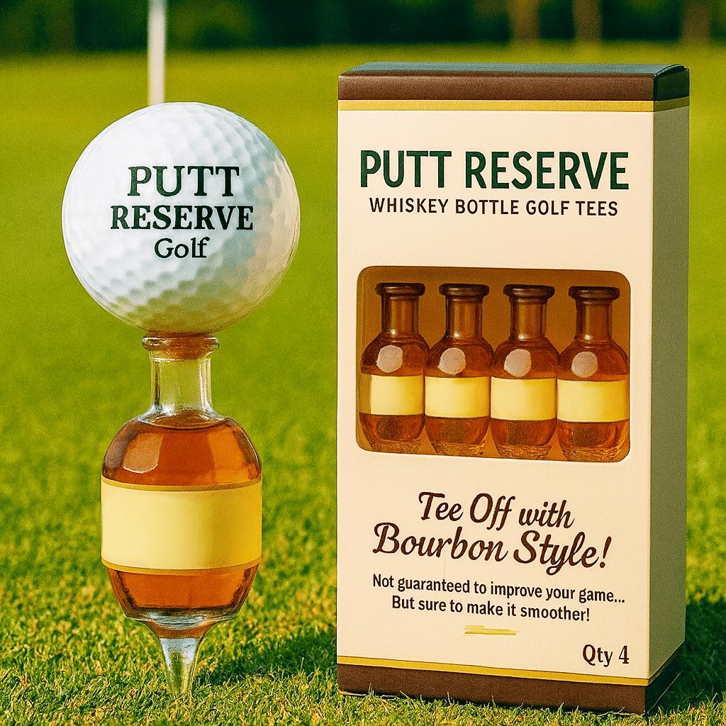 Whiskey Bottle Golf Tee 🎁⛳ – Perfect Gift for Holidays & Special Occasions