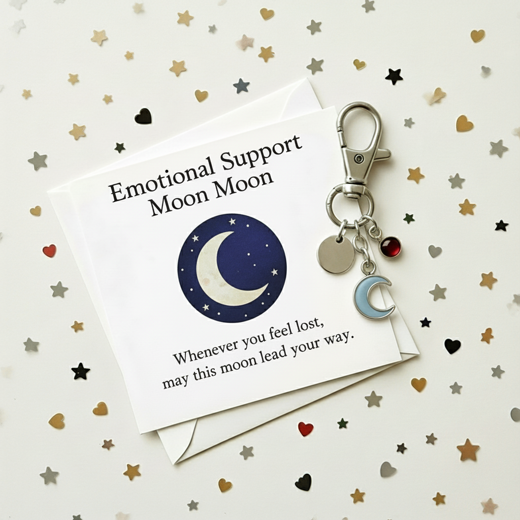 💖 Emotional Support Keychain - Thoughtful Gift for Holidays & Special Occasions 🎁