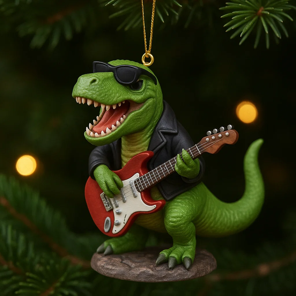 🎁✨ Limited Edition Rock-Themed Tyrannosaurus Rex Pendant – Perfect Holiday & Special Occasion Gift!