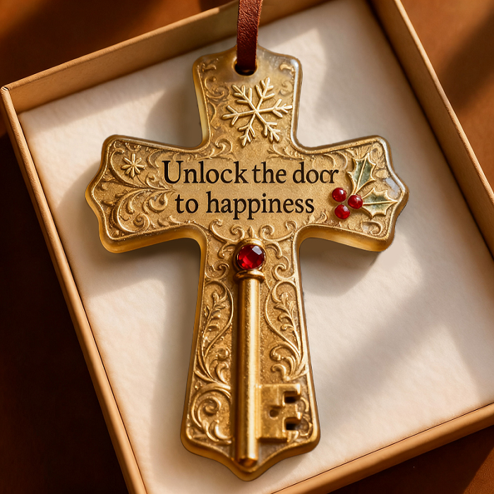 ✝️ Cross Christmas Ornament 🎄 – Perfect Holiday Gift & Special Occasion Present