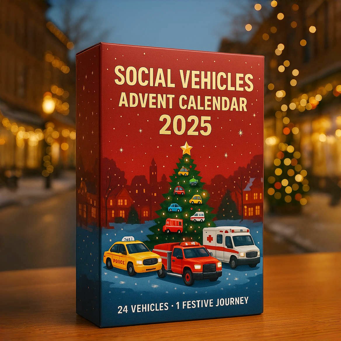 🎁 Social Vehicles Advent Calendar 2025 – Perfect Holiday Gift for Special Occasions! 🚗