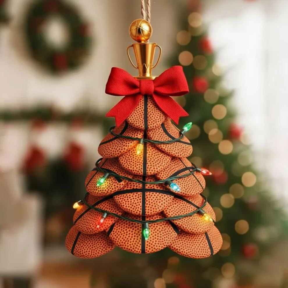 🎄⚽ Sports Balls Christmas Tree Ornaments - Perfect Holiday Gift for Special Occasions!