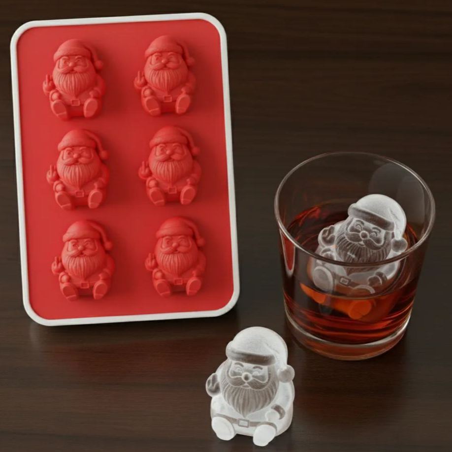 🎄❄️ Santa & Snowman Ice Cube Tray – Perfect Holiday & Special Occasion Gift!