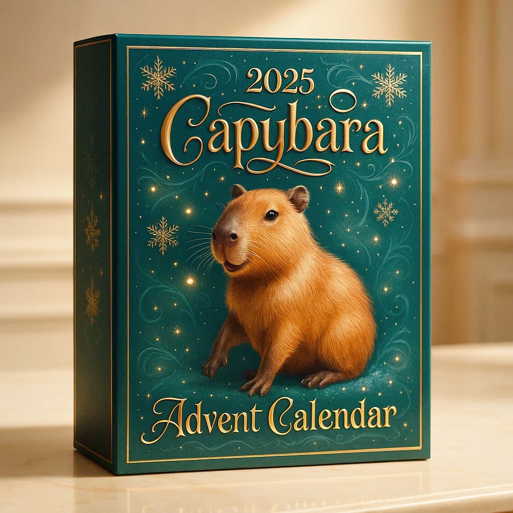 🎁✨ Capybara Advent Calendar - Perfect Holiday Gift for Animal Lovers!