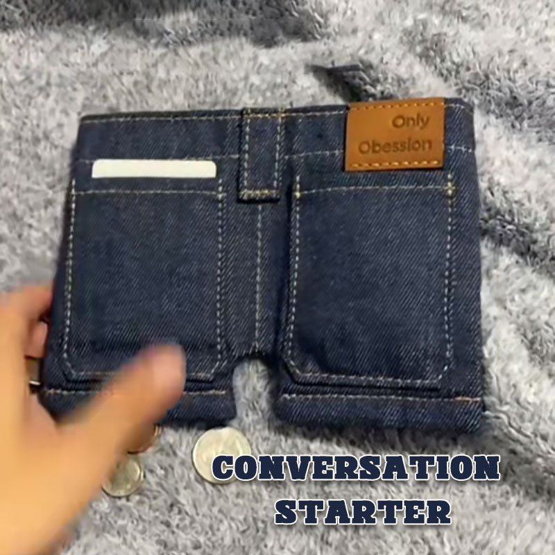 Pocket Pants Mini Jeans Wallet – Perfect Gift for Holidays & Special Occasions! 👖🎁