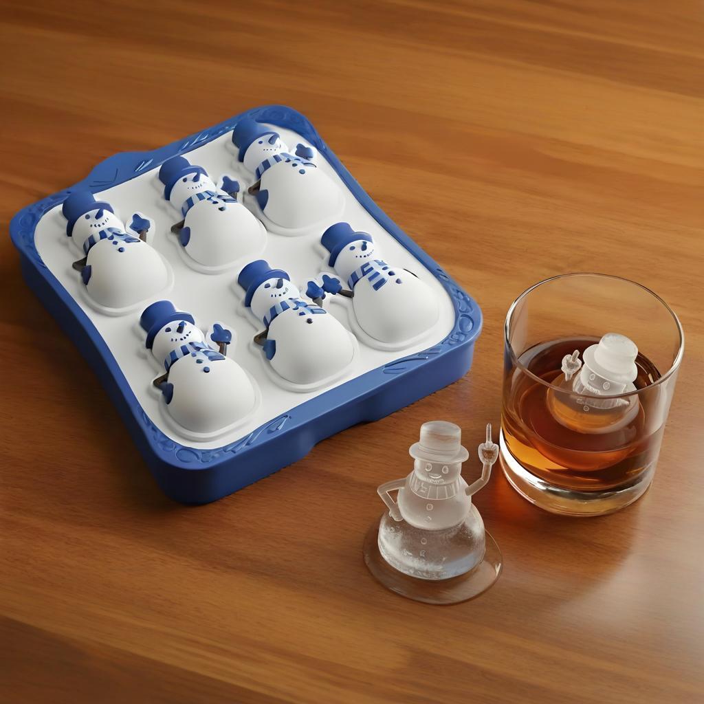🎄❄️ Santa & Snowman Ice Cube Tray – Perfect Holiday & Special Occasion Gift!