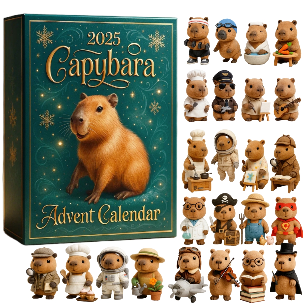 🎁✨ Capybara Advent Calendar - Perfect Holiday Gift for Animal Lovers!