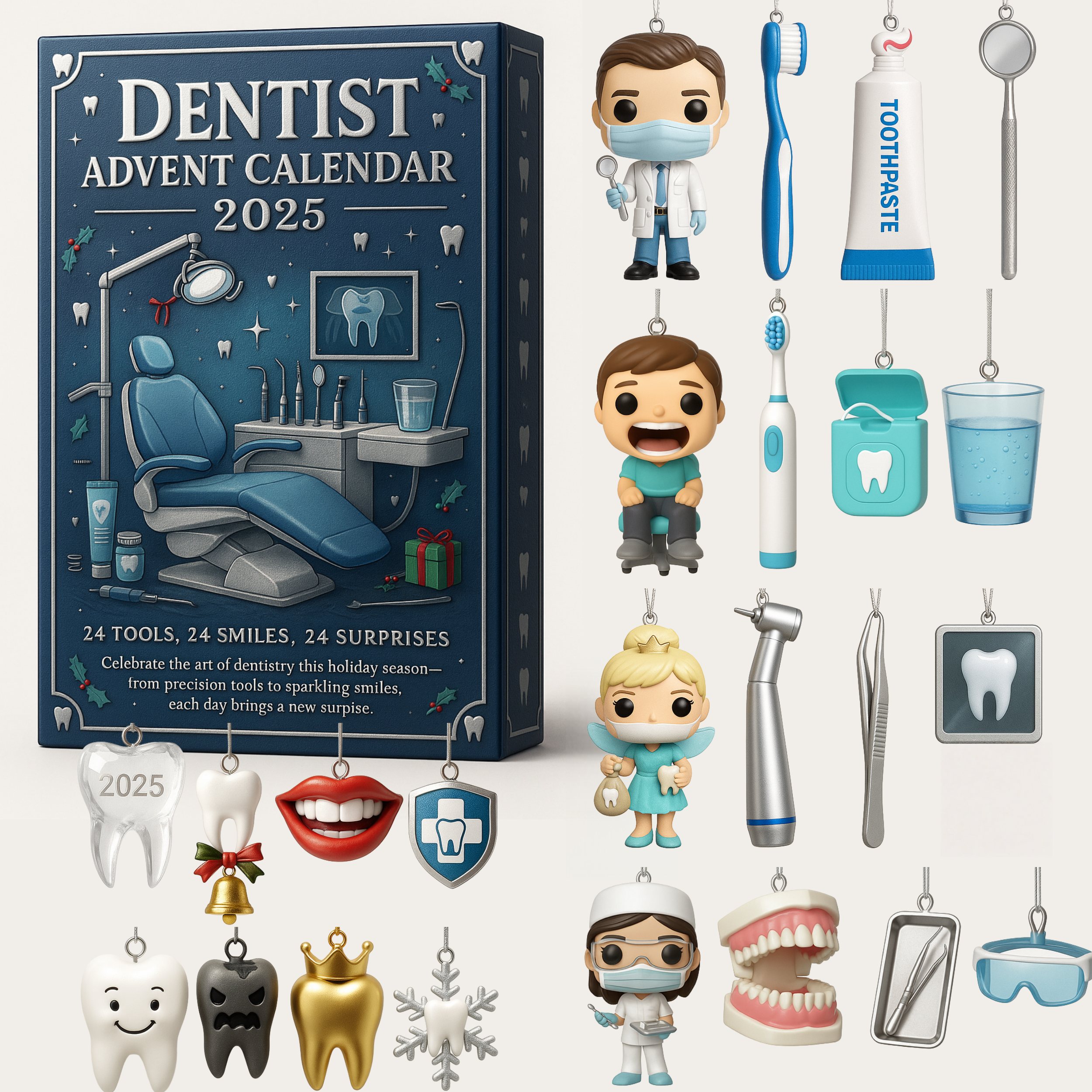 2025 Dentist Advent Calendar 🎁🦷 – Perfect Holiday Gift for Dental Lovers!