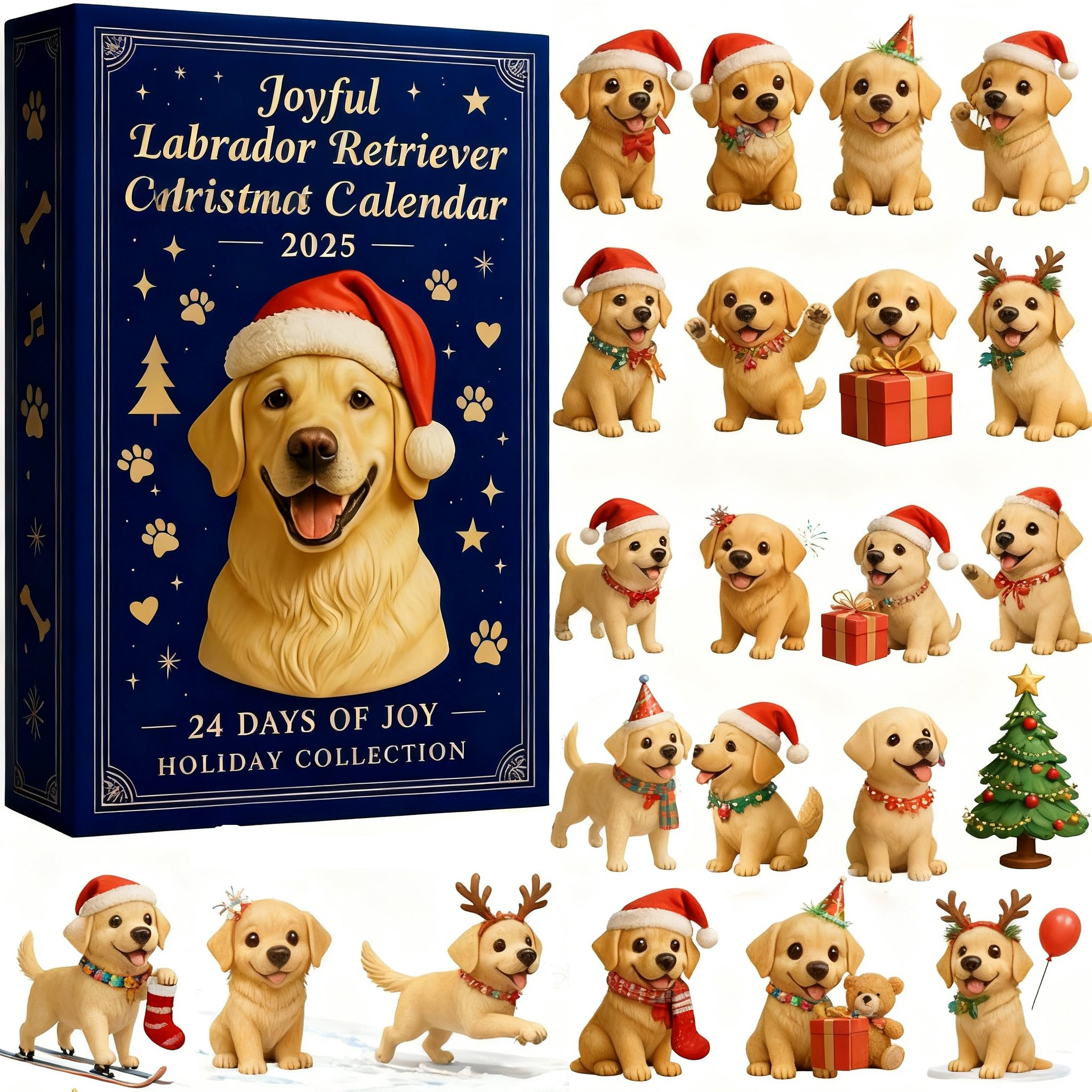 🎁 24 Days of Joy with Labradors! 🎄🐶 Perfect Holiday Gift for Dog Lovers!