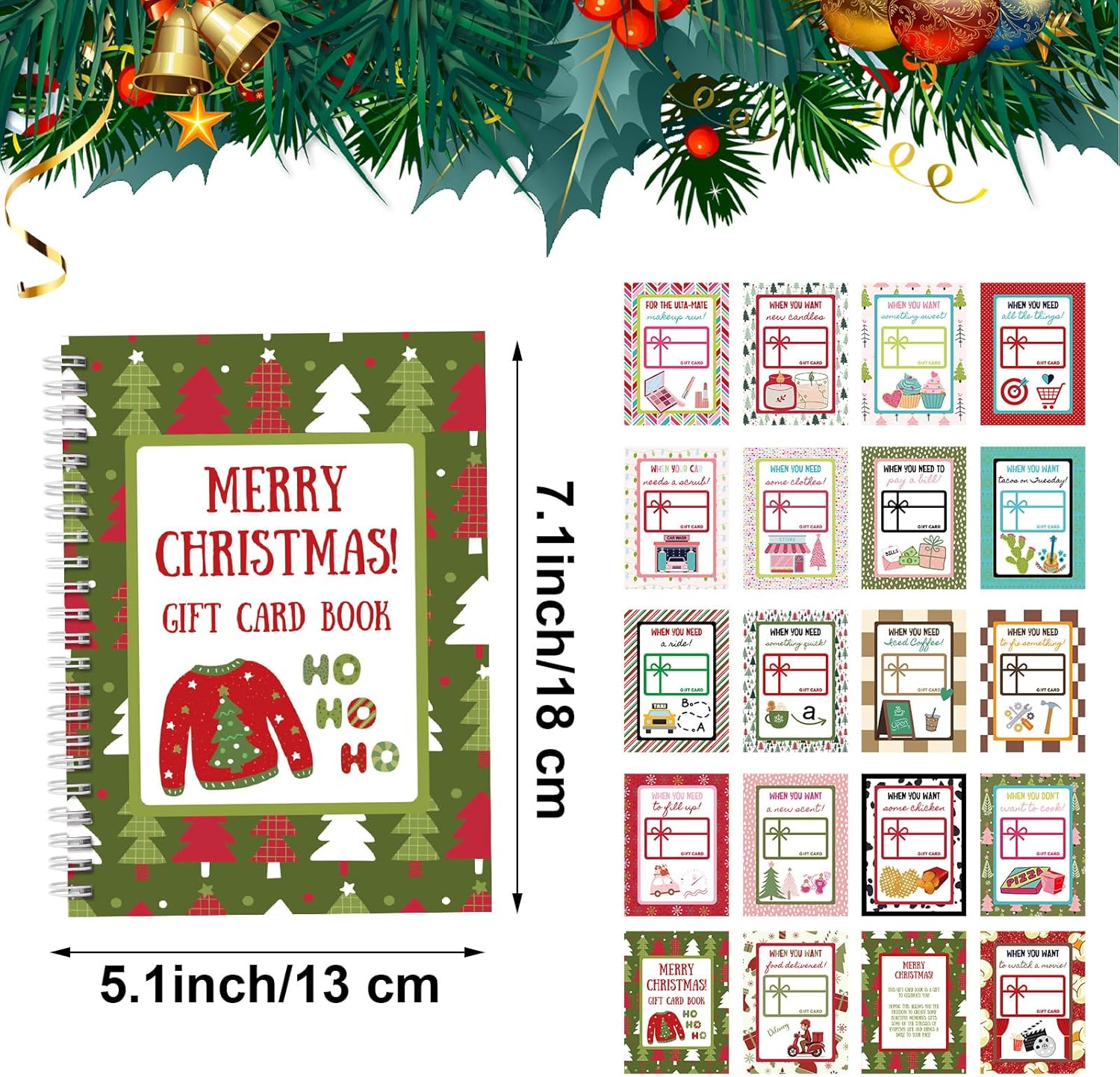 🎁✨ Christmas Gift Card Book - Perfect Holiday Present! Hardcover & Durable Design 📚