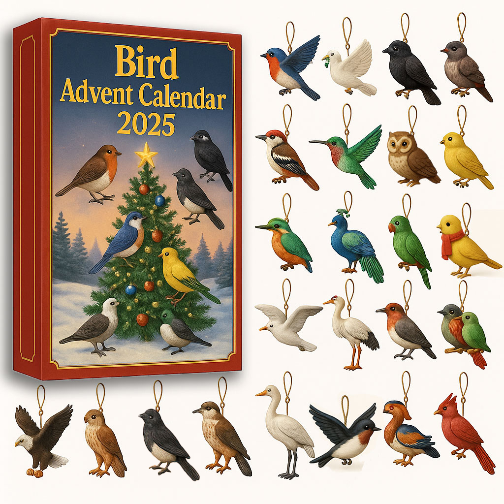 🎄🕊️ Bird Advent Calendar 2025 - Perfect Holiday Gift for Bird Lovers!